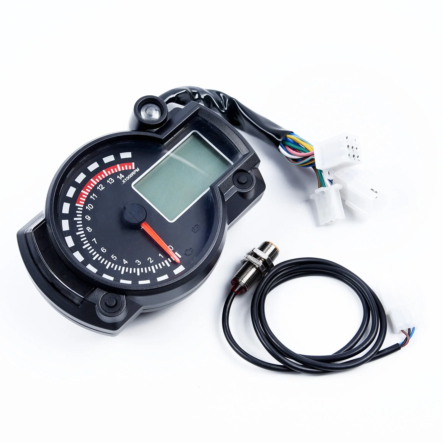 

Universal Motorcycle LCD Digital Speedometer Motorbike Tachometer Odometer Gauge