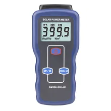 SM206 Высокоточный электроизмеритель солнечной энергии измеритель освещенности хранение данных и удержание пикового значения для солнечного измеритель радиации интенсивность света стекла