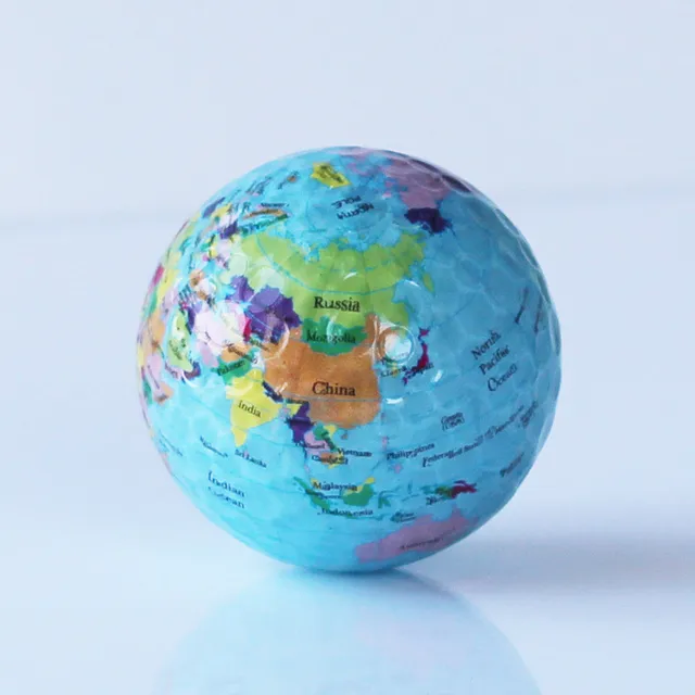 globo mapa imprimir terra ferramenta prática de golfe bolas de golfe