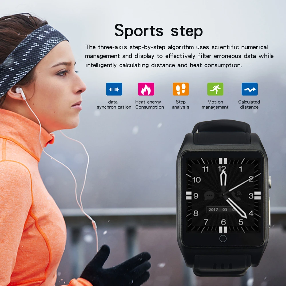 

High Quality 3G WCDMA GPS Tracker X86 Smart Watch Real-time information tips Entertainment function Sleep monitoring HD camera