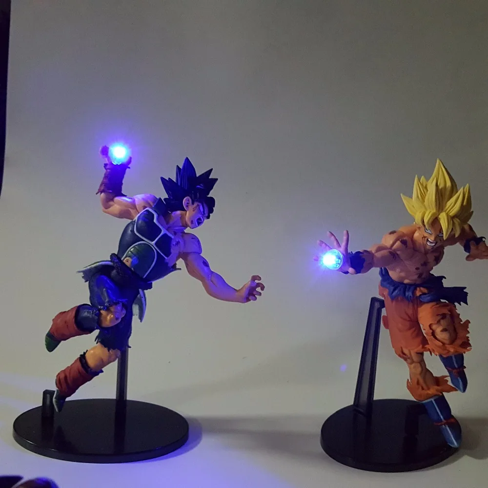 Dragon Ball Z фигурка Сон Гоку лопуха Kamehameha Led Light 150 мм аниме Жемчуг дракона Супер Saiyan DBZ