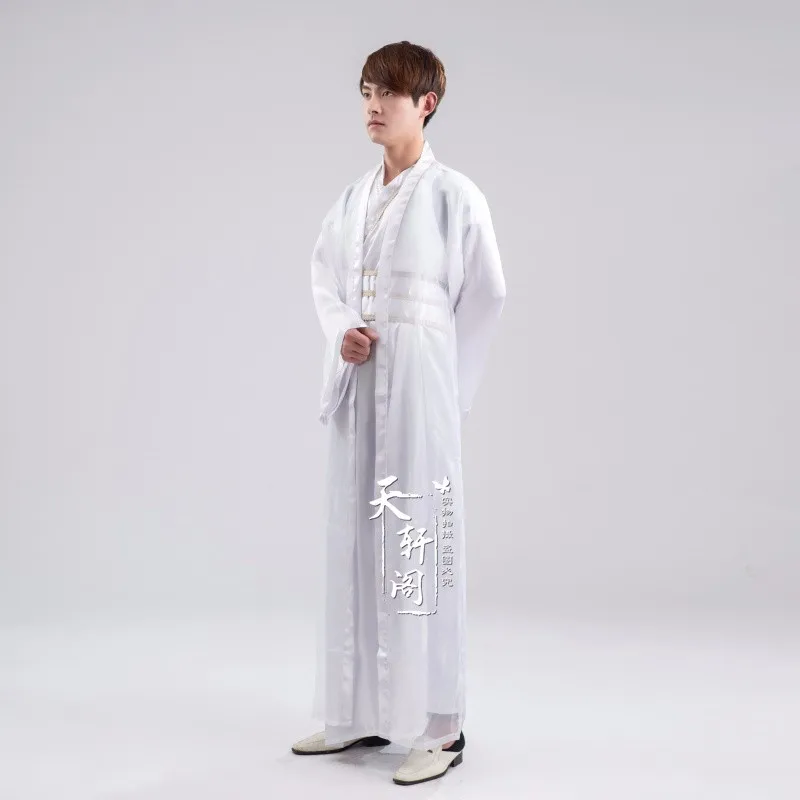 Фехтовальщик hanfu костюм древней китайской одежды для мужчин династий воины Косплей древнем Китае воин костюм Longue Халат