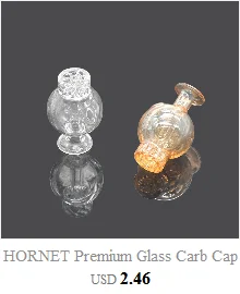 HORNET премиум стекло Carb cap Dabber воск масло папа инструмент 130 мм ручка Carb cap s Dabbler кварц Banger Стекло Курительная вода трубы