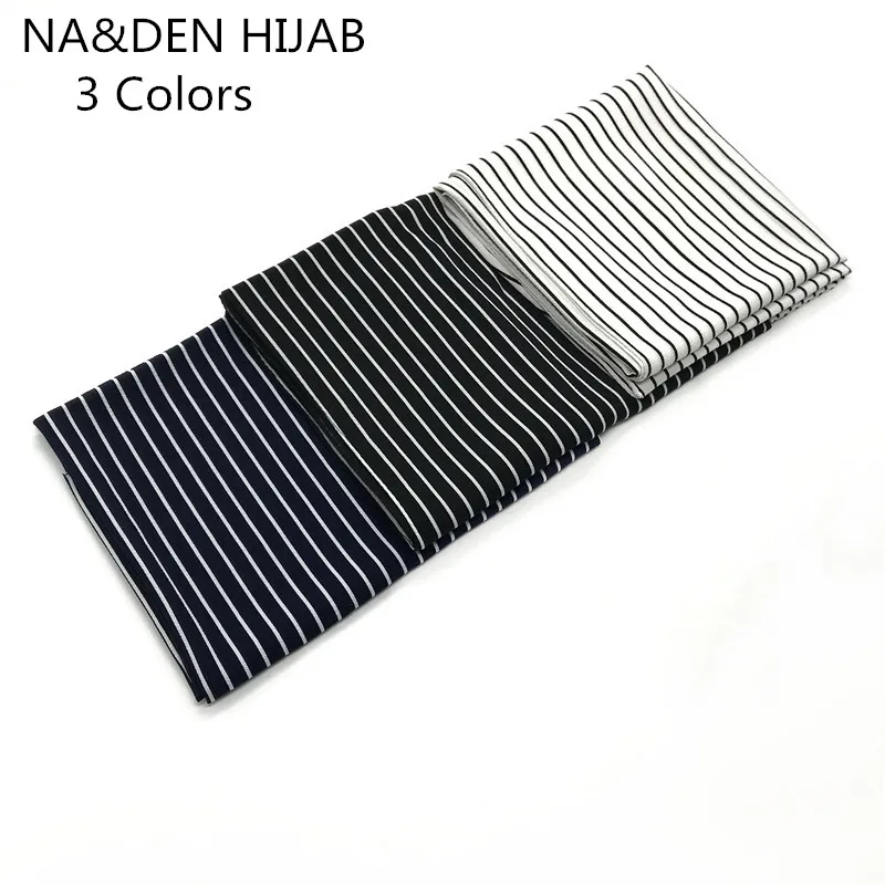 

Fashion high quality chiffon stripe print solid color shawls pretty of the hook flower popular women hijab muslim scarves banda
