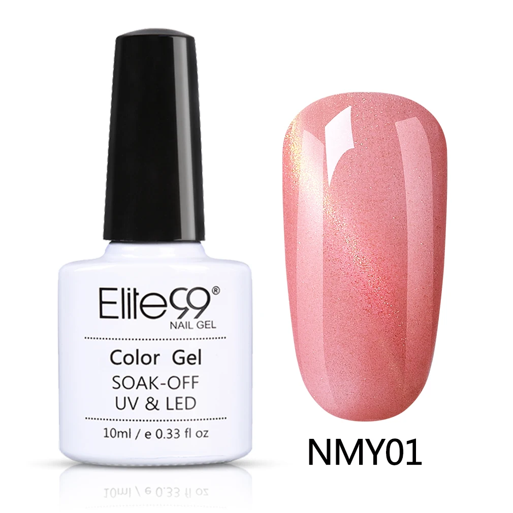 Elite99 10 мл телесный Розовый Гель-лак «кошачий глаз» полуперманентный Гель-лак для ногтей 3D Магнитный замочить от маникюра УФ-гель лак для ногтей - Цвет: NMY01