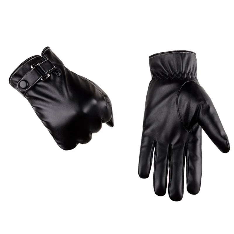  Men Thermal Winter Sports Leather Gloves luvas handschuhe winter gloves guantes eldiven handschoenen 40FE1907