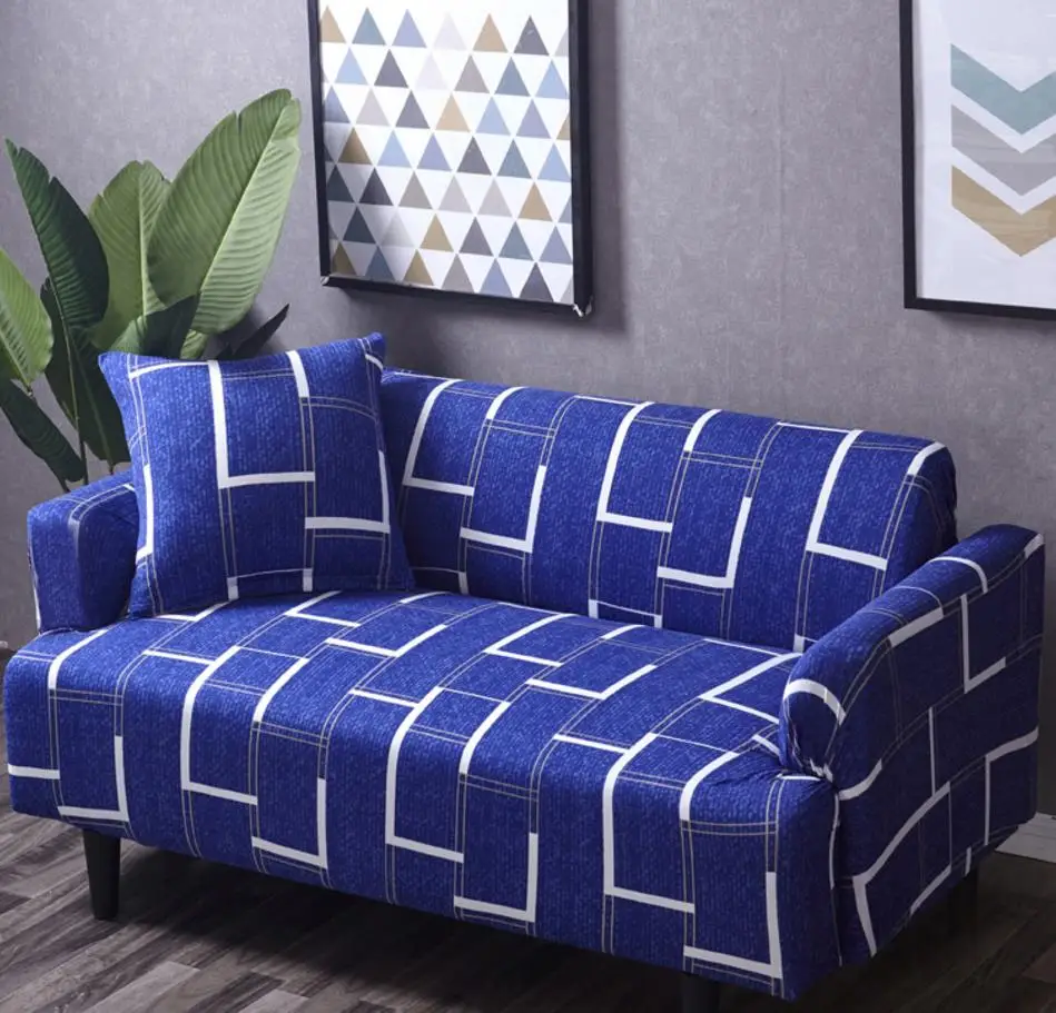 

2018 Turnkey sofa cover leather sofa set elastic cushion universal set cover combination of single and double imperial co