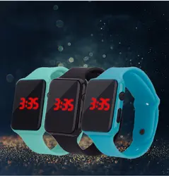 Горячая Распродажа спортивные цифровые часы мужские и женские квадратные светодиодные часы силиконовые электронные часы женские часы