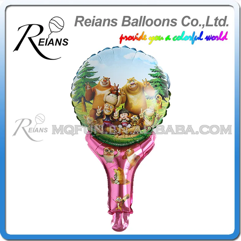 REIANS 51 см милый китайский мультфильм Дети Boonie Bears рукоять stick День Рождения