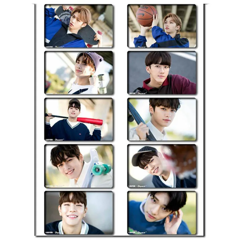 

10Pcs/set KPOP Stray Kids Lomo Cards HD Photo Cards Sticky Photocard Poster Gift For Star Concert Party