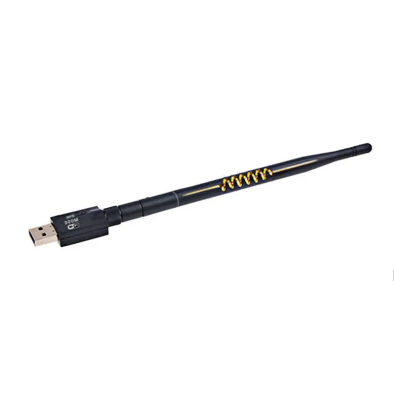 Горячая USB WiFi адаптер с 5 дБ антенной усиления 300 Мбит/с мини беспроводная сетевая