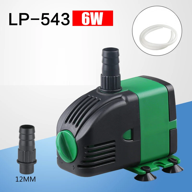 6W Submersible Pump for Fish Tank Small Water Pump Aquarium 600L/H Max