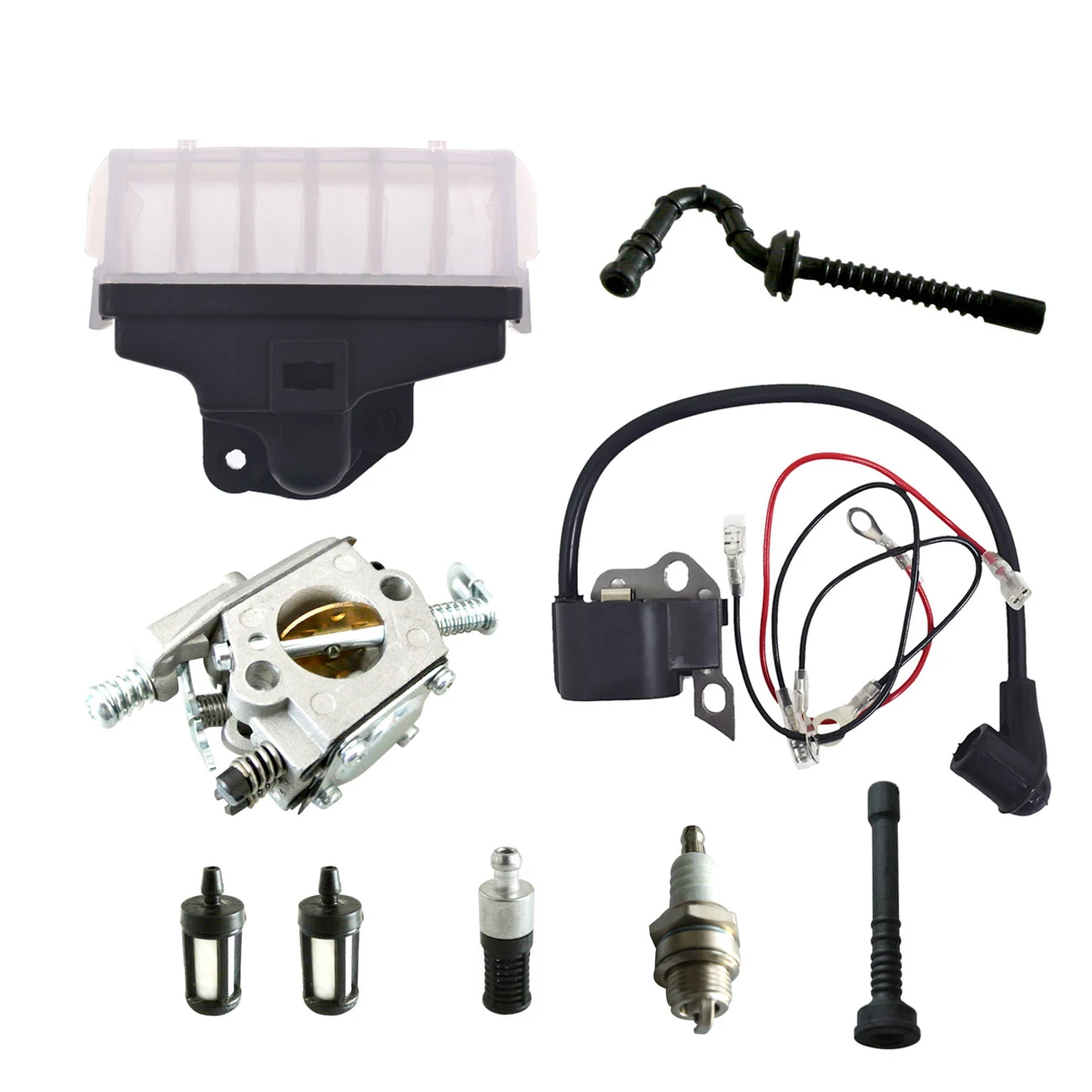 Ignition Coil Carburetor Kit Spark Plug For Stihl Chainsaw 021 023 025
