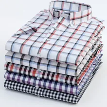 Новая мужская клетчатая рубашка Летняя мода Бизнес slim fit Платья повседневные футболки с коротким рукавом Camisas 15 цветов S-4XL