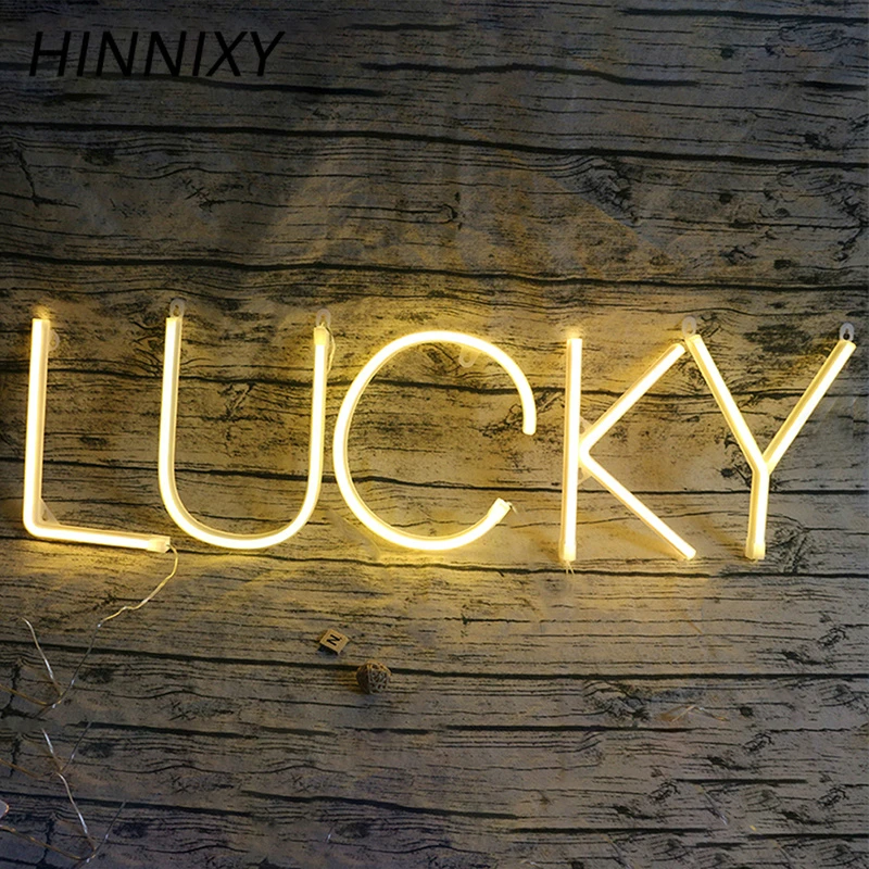

Hinnixy 26 Letters LED Neon USB Night Light Alphabet Numbers Holiday Wedding Party Valentine's Day Gift Decoration Night Lamp