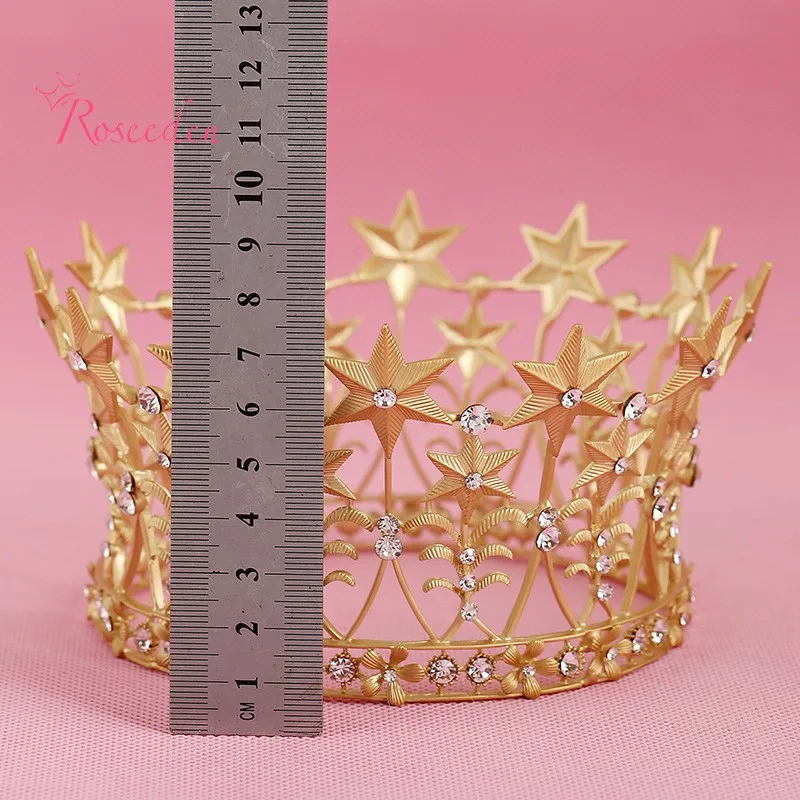 Miss World, пять звезд, Женская Корона и большая тиара,, сверление, сплав, свадебные аксессуары для волос RE294