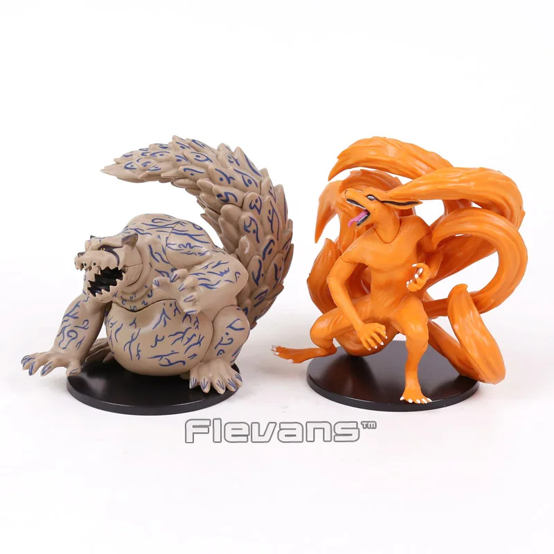 Наруто кьюби Kurama Shuukaku ПВХ Фигурки Коллекционная модель игрушки 2 шт./компл