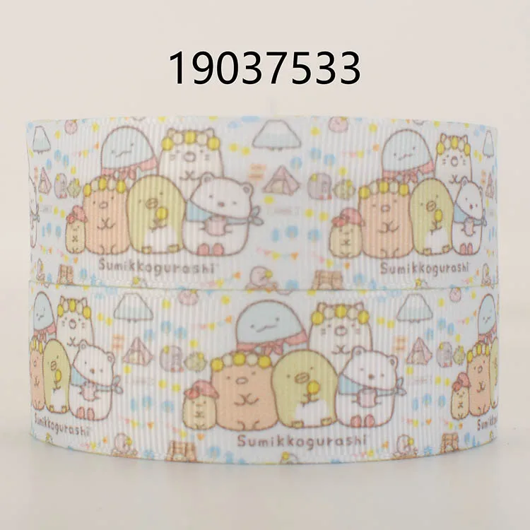 10 ярдов разные размеры японский мультфильм Sumikko guashi лента напечатанная Grosgrain