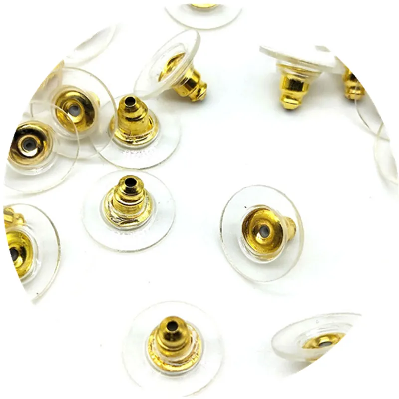 

Alloy 50pcs/lot Cheap Jewelry Findings Earring Backs Bullet Stoppers Earnuts Ear Plugs Plated Findings Jewelry Accessories Beads