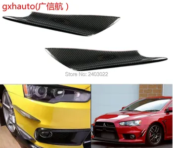 

1 Pair Carbon Fiber Front Bumper Canards Splitter Fins Universal Fit Car