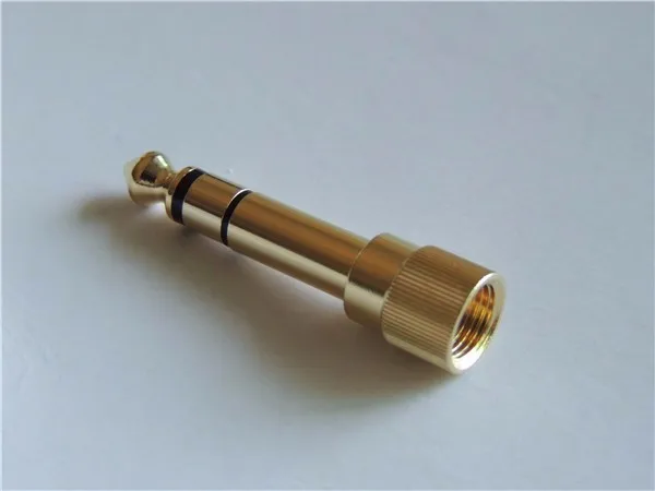 100pcs-Adapter-Gold-1-4-6-35mm-to-3-5mm-plug-Stereo-Audio-Headphone-screw