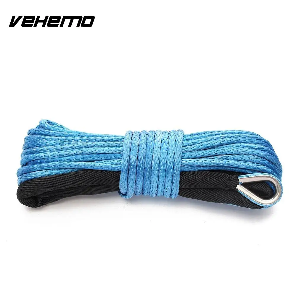 مقطورة حبل الرافعة كابل دائم سحب حبل سحب ونش 7700 رطلا 50 قدم رخيصة 1/4 بوصة السلامة