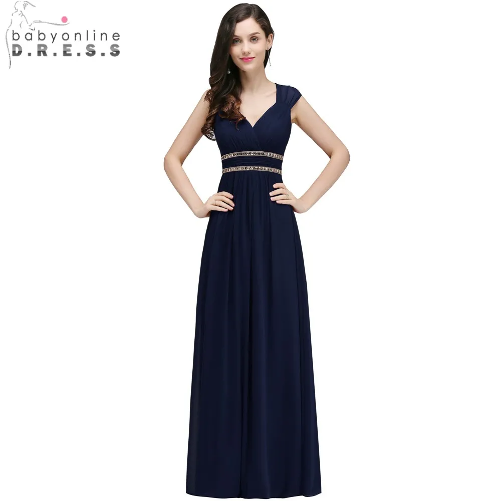 Navy blue long sleeve dress online sale