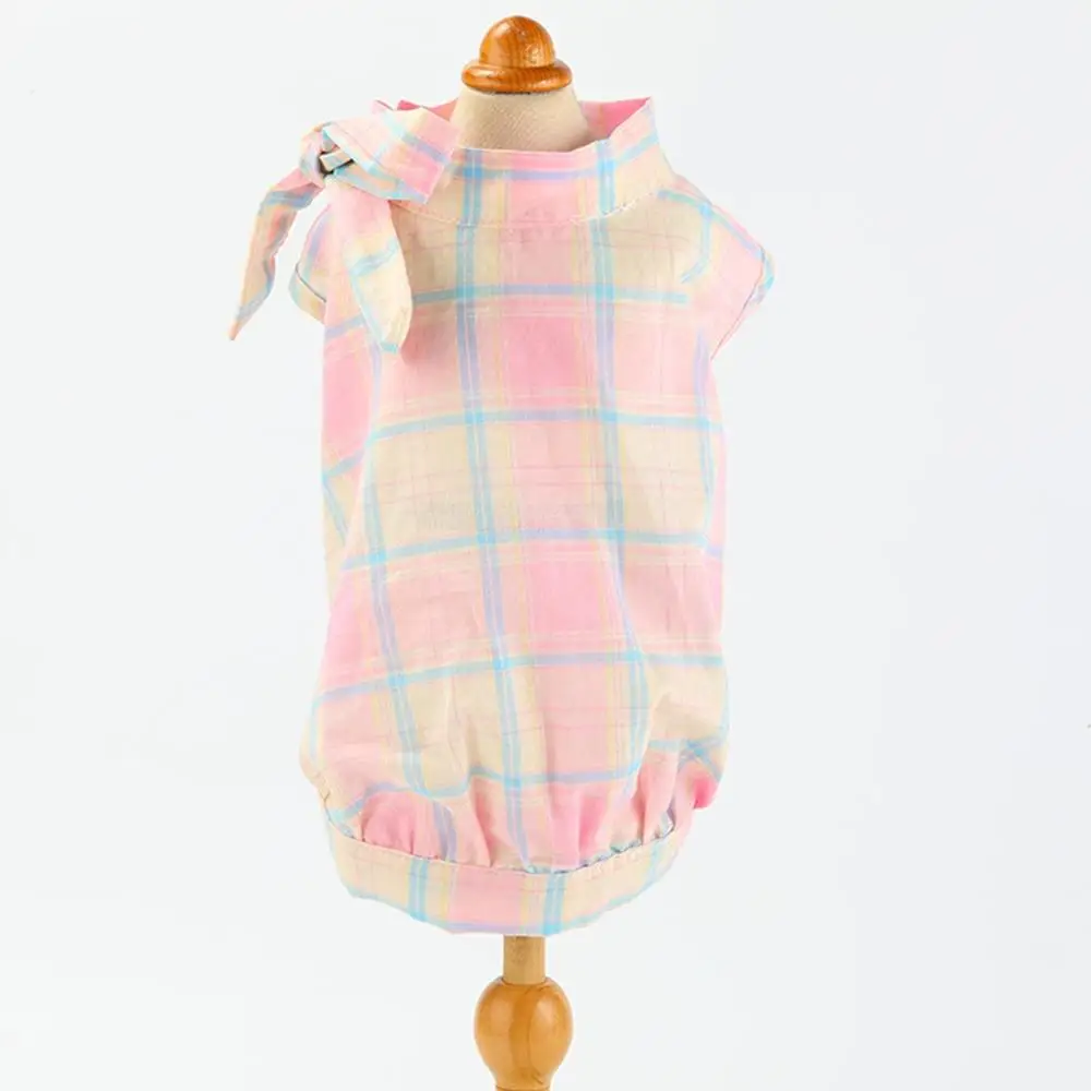 

Plaid Dog Clothes Summer Dog Shirts for Small Medium Dogs Pet Clothing Yorkies Chihuahua Clothes Best Sale