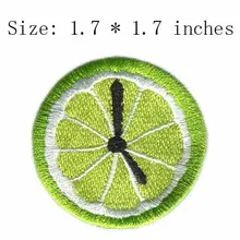 Ломтик лимона вышивка патч 1," широкий/свежесть стиль/на заказ/horologe