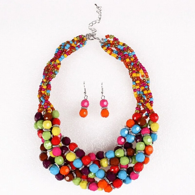 Buy Fashion African Beads Jewelry Set