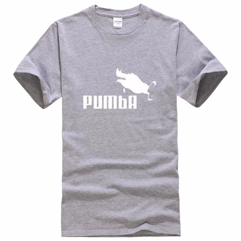 Забавные милые футболки homme Pumba, мужские хлопковые топы с короткими рукавами, крутая футболка, милый кавайный летний Трикотажный костюм, футболка