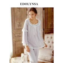 Пижамы для женщин, плотная Пижама, комплекты для женщин, удобная Сексуальная Домашняя одежда, винтажная Домашняя одежда, длинные штаны, одежда для сна# H450