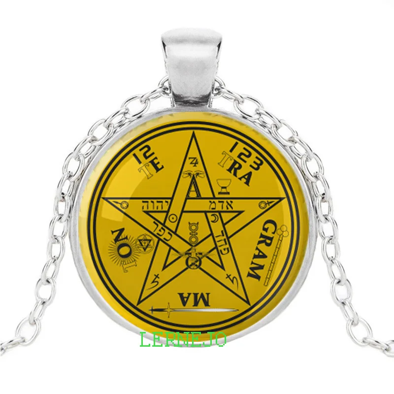 Ожерелье амулет Tetragrammaton иврит Библия четыре буквы имя Бога Хашем подвеска YHWH
