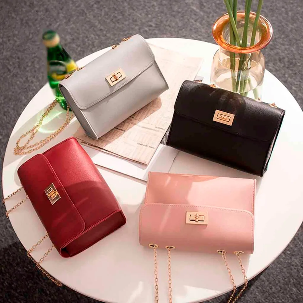 

Fashion lady shoulder lowercase letter wallet phone Messenger bag candy color lady shoulder bag oil leather bag Y410