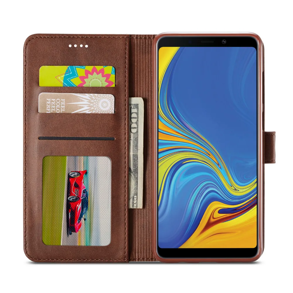 لسامسونج A90 A80 A60 A10 A30 M10 الوجه Fundas حالة جلدية فاخرة كتاب بو الجلود حالة ل غالاكسي A20 a50 محفظة الهاتف غطاء