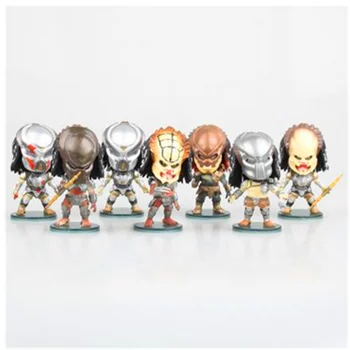 

7CM Figma Predator Alien Anime Figurine Dolls Toys PVC Action Figure Collection Model Toy 7 Pcs/set H694