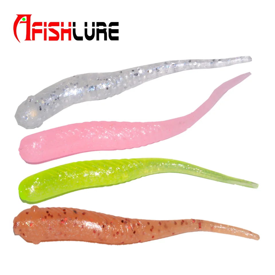 12pcs/lot Afishlure AR 02 D artificial fish soft lures fishing lure