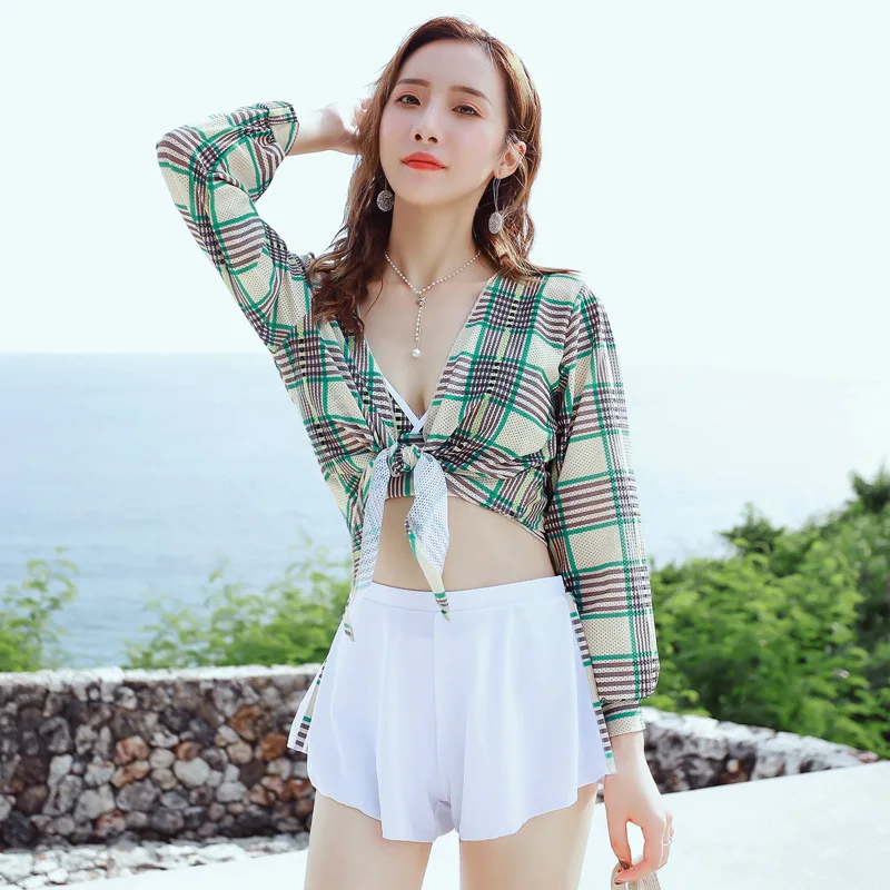 

Swimming Suit For Girls Woman Bikini 2019 Swimsuits Rush Guard Sheba New Swimsuit Sexy Culottes 4 9112 Plaid Polyester Sierra