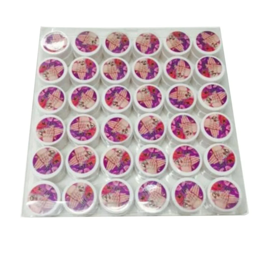 Профессиональный 36 чистый Цвета 5 г Nail Art Блеск УФ-гель акрил Builder Клей твердых польский гель Long Lasting Nail гель Nail Art Инструмент