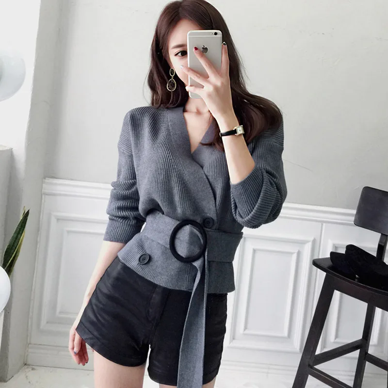 

New arrival fashion women thick warm casual trend simple knit coat comfortable temperament outwear high quality bouncy jacket