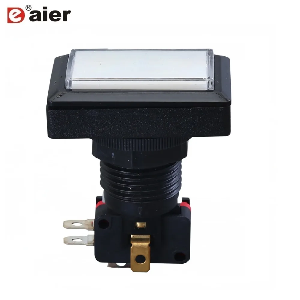 20PCS PBS 34 2 24mm 16A 250VAC rectangle micro push button switch with green micro switch 12v