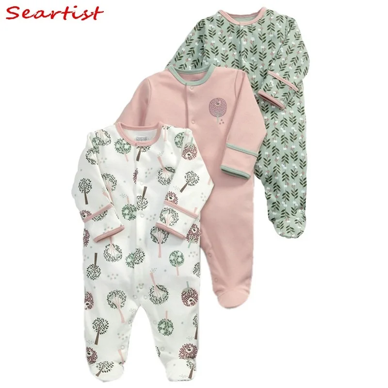 Seartist Rush Sale Newborn Footed Jumpsuit Kids Winter Autumn Pajamas Bebes Body Suit Footies Baby Boy Girl Clothes 3Pcs 30C Seartist Rush Sale Newborn Footed Jumpsuit Kids Winter Autumn Pajamas Bebes Body Suit Footies Baby Boy Girl Clothes 3Pcs 30C