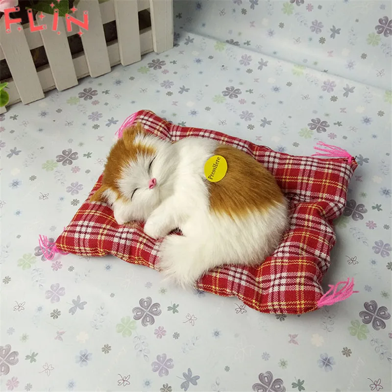 Имитация мягких кошек домашние украшения игрушки милая кукла животное плюшевые