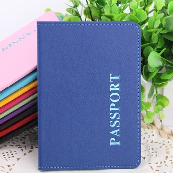 

2019 High Quality Passport Holder Unisex PU Leather Vintage Letter Protector Wallet Business Card Soft Passport CoverCard Wallet