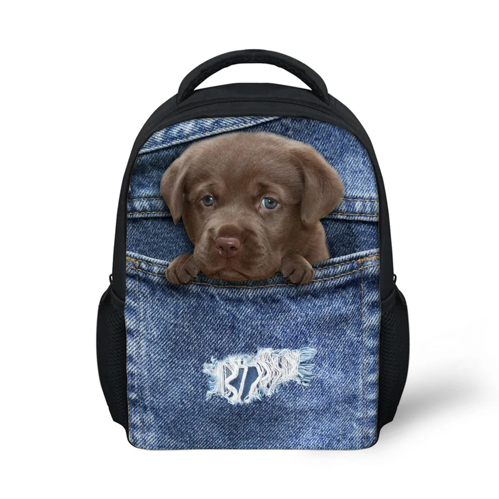 picture photo custom 3D effects Primary school bag customized shoulder bag Campus Cowboy Leprechaun pocket free design backpack