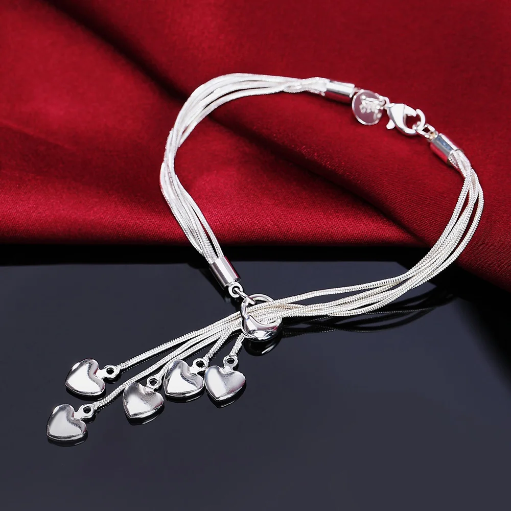 

Silver color , exquisite sandy Beads bracelet fashion charm wedding simple models Cute women lady birthday gift H084