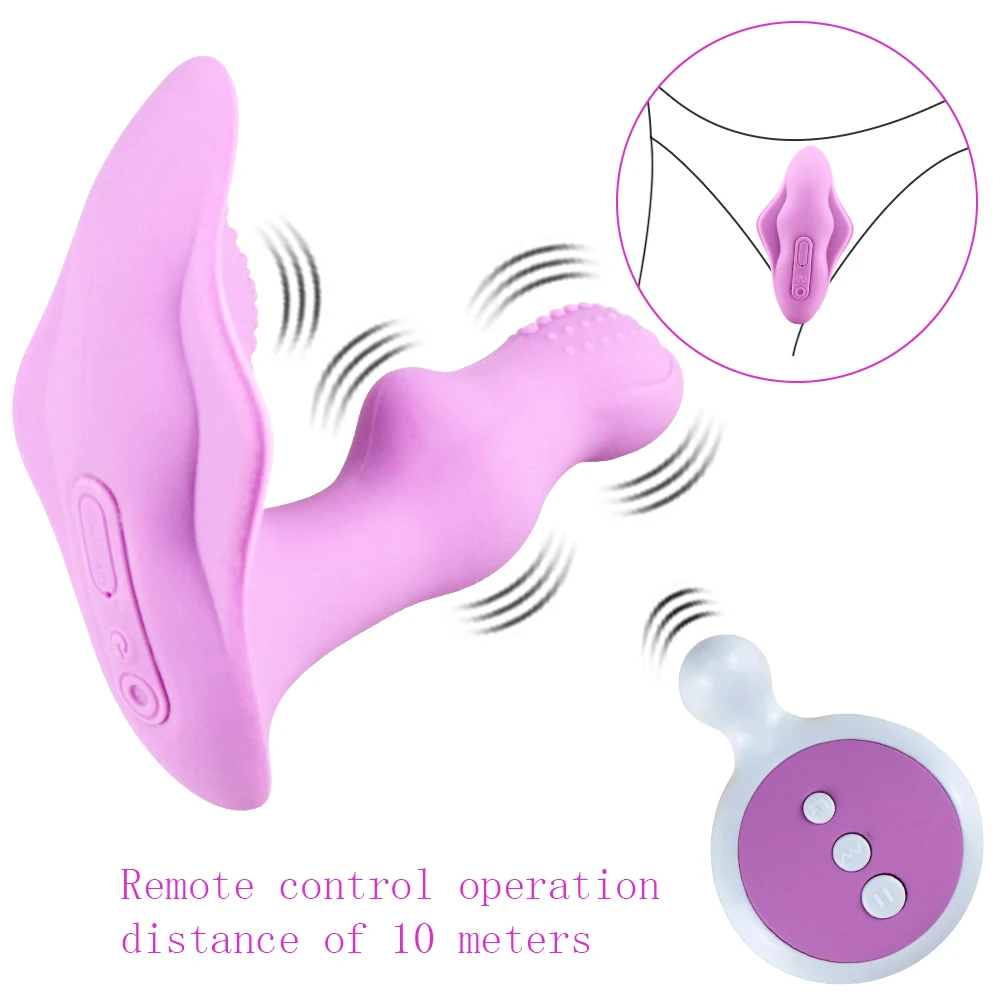 Skup Poręczny motyl Dildo wibrator majtki zabawki erotyczne dla kobiet pilot damski masturbator Pussy stymulator łechtaczki