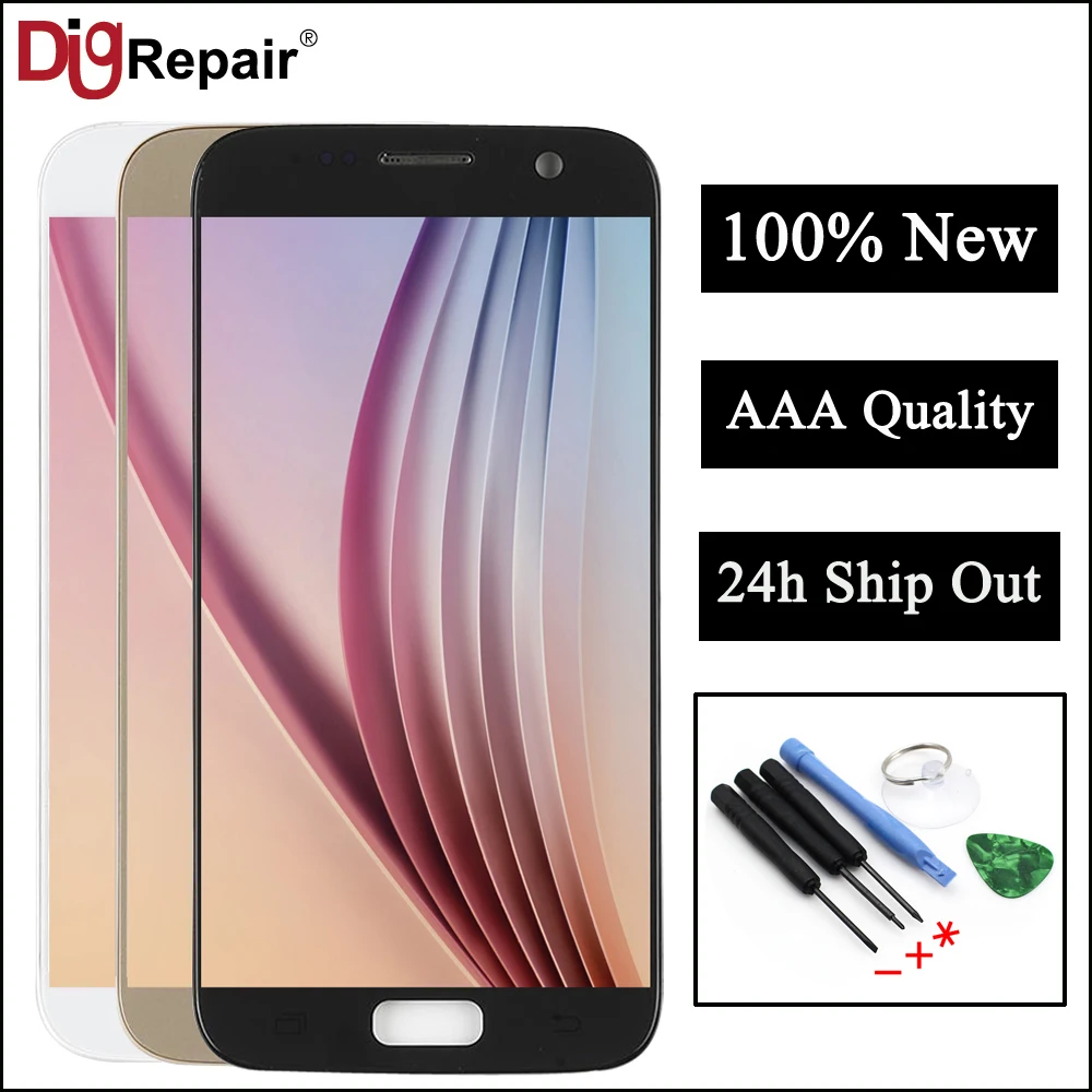AAA для samsung Galaxy S7 G930F G930A G930V ЖК-дисплей с сенсорным экраном замена дигитайзера для samsung S7 ЖК-экран G930F lcd