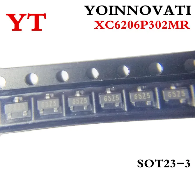 100 шт./лот XC6206P302MR XC6206P302 65Z5 SOT-23 IC лучшего качества. | Электронные компоненты и