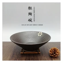 1 шт черное ведро чаши фермерский дом керамическая ramen чаша японский стиль Суп большая чаша